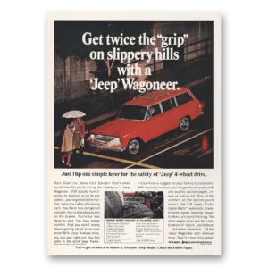1966 Jeep Wagoneer Print Ad | Slippery Hills