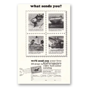 1966 Johnson Sea Horse Motors Print Ad | Sends You