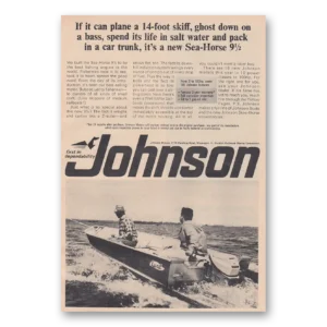 1966 Johnson Sea Horse Motors Print Ad | Plane14
