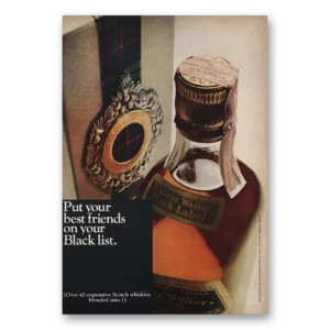 1966 Johnnie Walker Black Label Print Ad | Black List