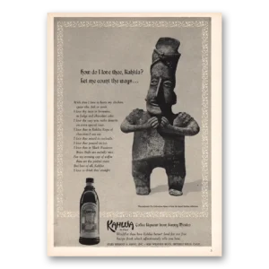 1966 Kahlua Print Ad | Love Thee