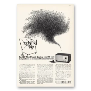 1966 KLH Stereos Print Ad | Small Fm Radio