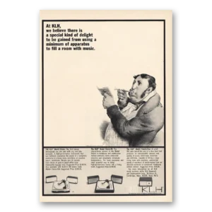 1966 KLH Stereos Print Ad | Special Kind Of Delight