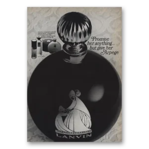1966 Arpege Perfume Print Ad | Promise Her Anything
