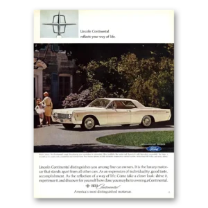 1966 Lincoln Continental Print Ad | Reflects