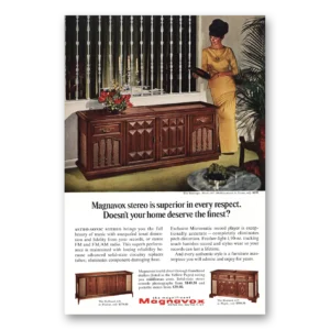 1966 Magnavox Astro Sonic Stereo Print Ad | Santiago Model 667