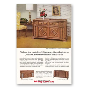 1966 Magnavox Radio Phonograph Print Ad | English Country