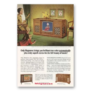 1966 Magnavox Color Television Print Ad | Tampico