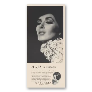 1966 Maja Perfume Print Ad | Genteel Earthy