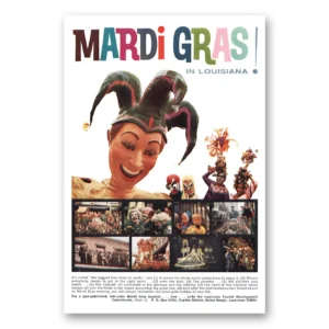 1966 New Orleans Louisiana Print Ad | Mardi Gras