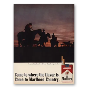 1966 Marlboro Cigarettes Print Ad | Lot To Like