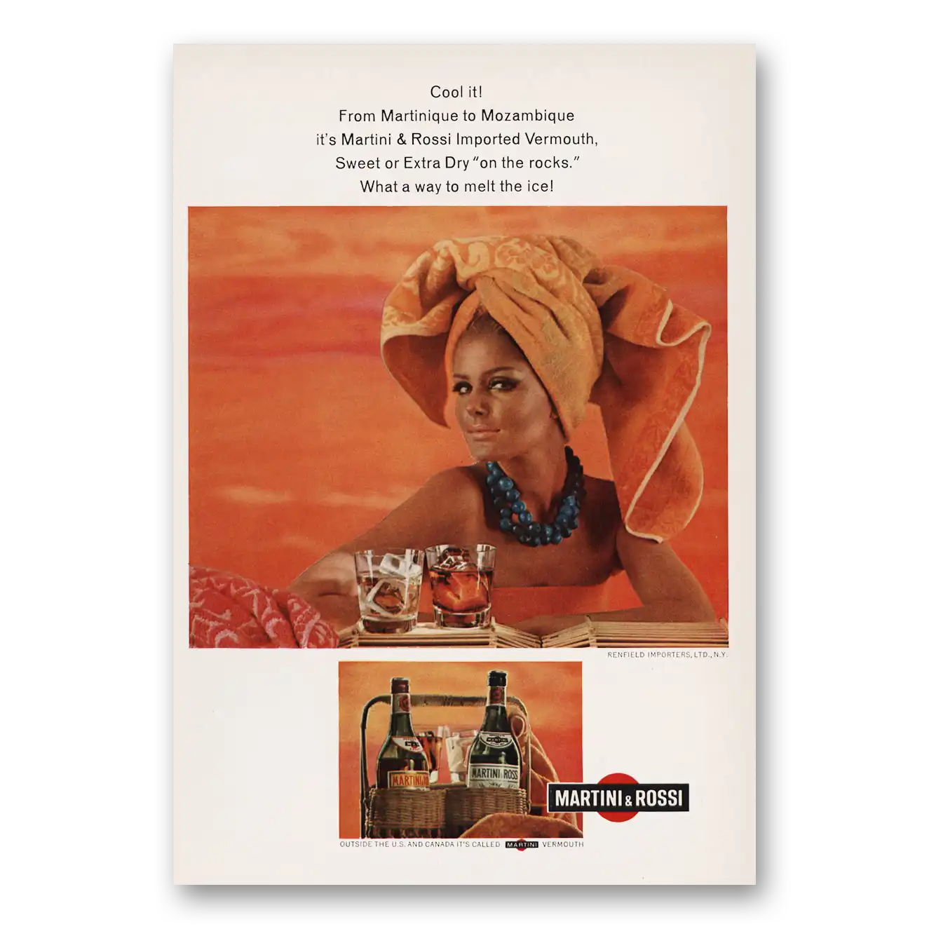 1966 Martini & Rossi Print Ad | Mozambique