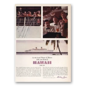 1966 Matson Line Print Ad | Grand Manner