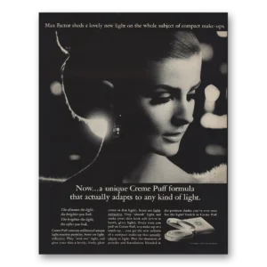 1966 Max Factor Print Ad | Creme Puff