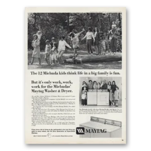 1966 Maytag Washer Dryer Print Ad | Michuda Kids