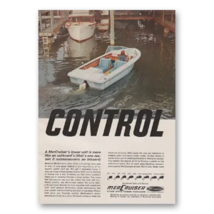 1966 MerCruiser Stern Drive Print Ad | Control