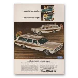1966 Mercury Colony Park Print Ad | Wagon Tailgate
