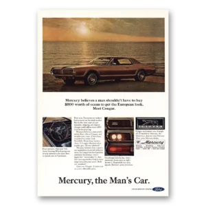1967 Mercury Print Ad | Believes Man Shouldn’t Have To Buy