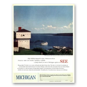 1966 Michigan Print Ad | Fort Mackinac