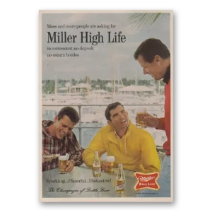 1966 Miller Beer Print Ad | More People