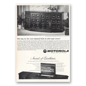 1966 Motorola Stereo Print Ad | Most Imitated Look