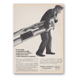 1966 Motors Insurance Print Ad | Competitive Bids