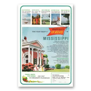 1966 Mississippi Print Ad | Hospitality Holiday