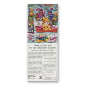1966 Newfoundland Canada Print Ad | Singingest People