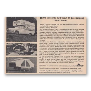 1966 Nimrod Camper Print Ad | Go Camping