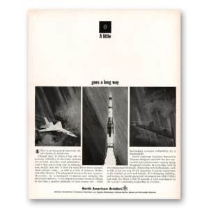 1966 North American Aviation Print Ad | Little Goes