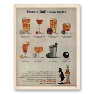 1966 Old Crow Print Ad | Have Ball