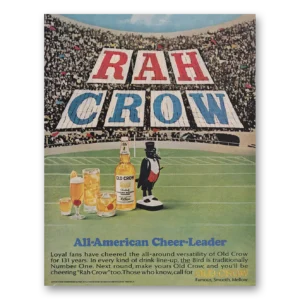 1966 Old Crow Whiskey Print Ad | Rah Crow