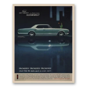 1966 Oldsmobile Delta 88 Print Ad | Promises Promises