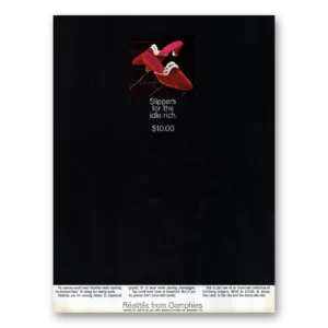 1966 Oomphies Realites Slippers Print Ad | Realites Slippers