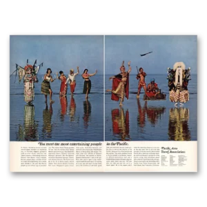1966 Pacific Area Travel Association Print Ad | Most Entertaining People