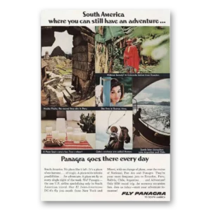 1966 Panagra Airlines Print Ad | Machu Picchu