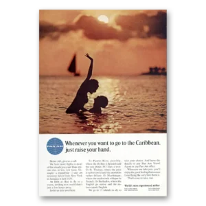 1966 Pan Am Print Ad | Raise Hand