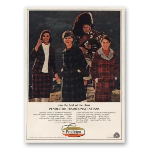 1966 Pendleton Print Ad | Traditional Tartans