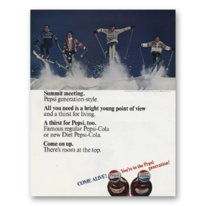 1966 Pepsi Print Ad | Summit Meeting