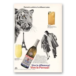 1966 Pernod Print Ad | Drink Of Different Color