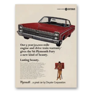 1966 Plymouth Fury Print Ad | Kind Beauty