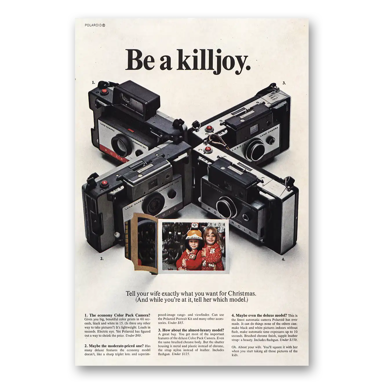 1966 Polaroid Color Pack Camera Print Ad | Bekilljoy