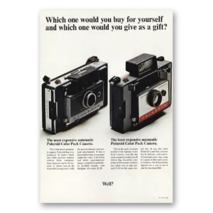 1966 Polaroid Print Ad | Which One Would You Buy