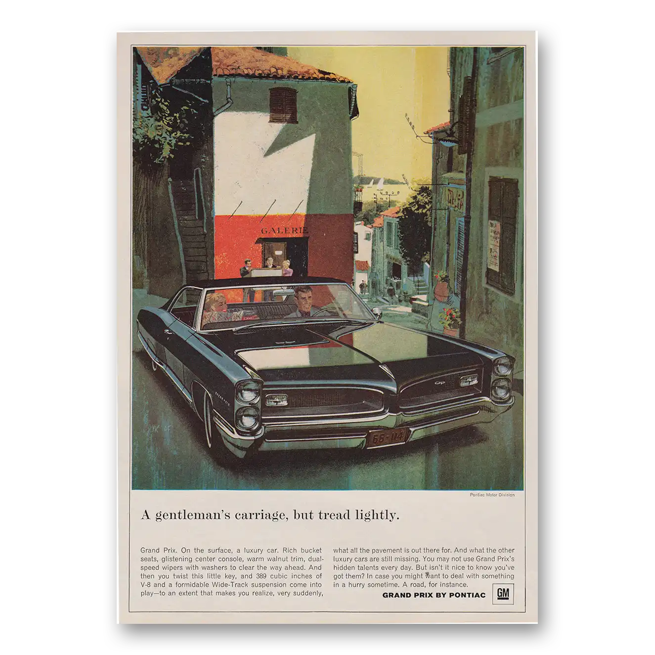 1966 Pontiac Grand Prix Print Ad | Gentlemans Carriage