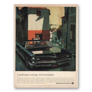 1966 Pontiac Grand Prix Print Ad | Gentlemans Carriage