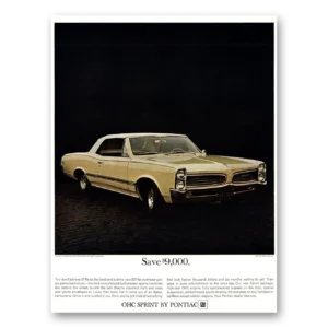 1966 Pontiac OHC Sprint Print Ad | Believe It
