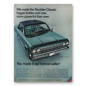 1966 AMC Rebel Print Ad | Classic Rebel