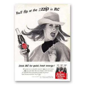 1966 Royal Crown Cola Print Ad | Flip Zzzip