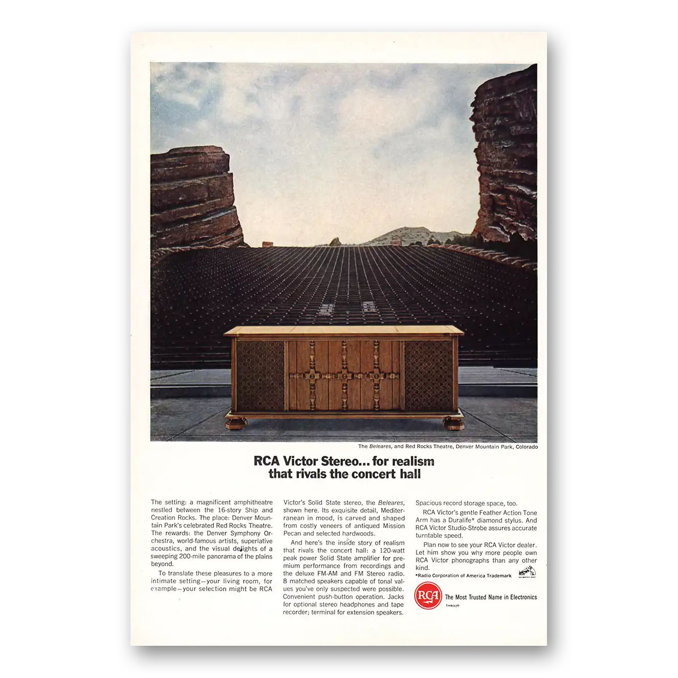 1966 RCA Victor Stereo Print Ad | Realism Rivals Concert Hall