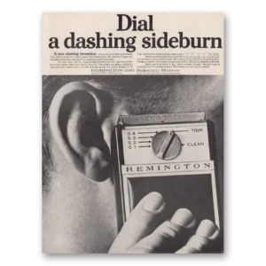 1966 Remington Rand Electric Shaver Print Ad | Dial Dashing